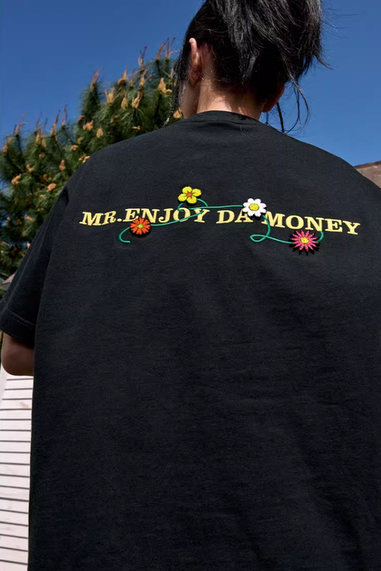 MEDM Floral Toothbrush Embroidery Tee