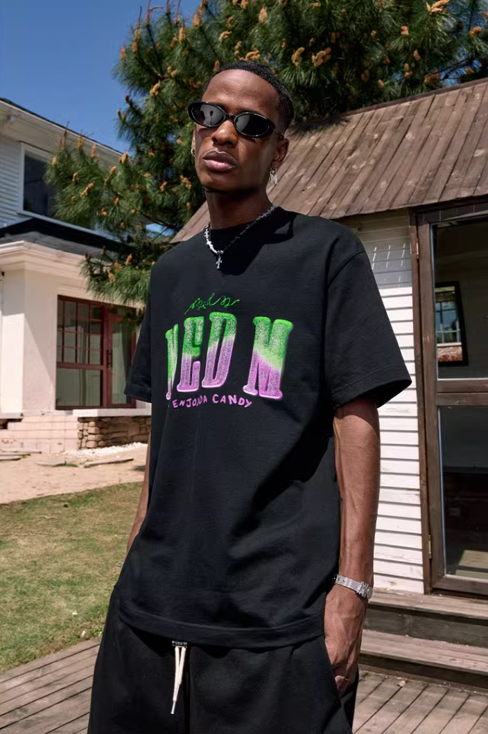 MEDM Sugar Frosted Fudge Gradient Printed Tee