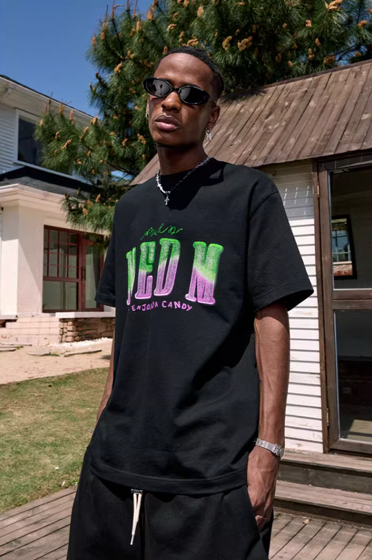 MEDM Sugar Frosted Fudge Gradient Printed Tee