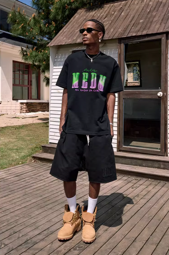 MEDM Sugar Frosted Fudge Gradient Printed Tee