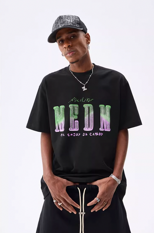 MEDM Sugar Frosted Fudge Gradient Printed Tee