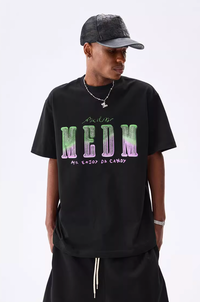 MEDM Sugar Frosted Fudge Gradient Printed Tee