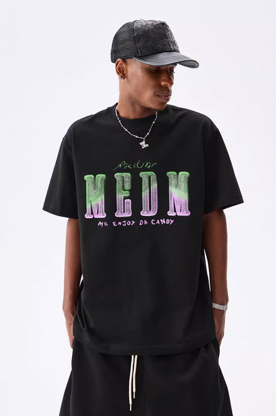 MEDM Sugar Frosted Fudge Gradient Printed Tee