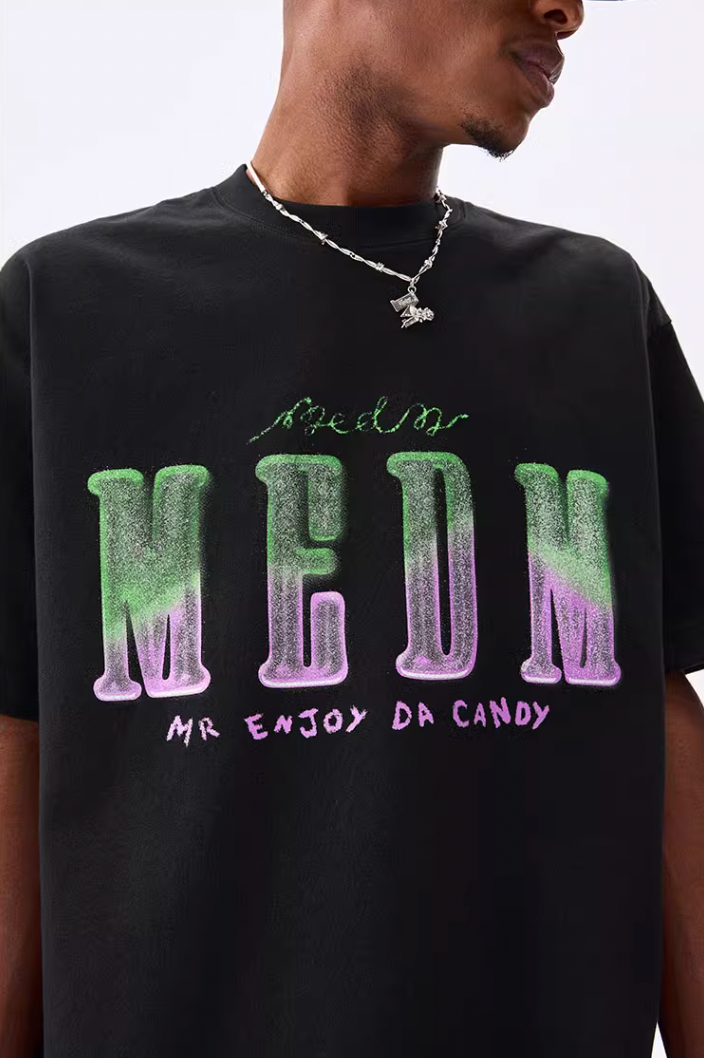 MEDM Sugar Frosted Fudge Gradient Printed Tee