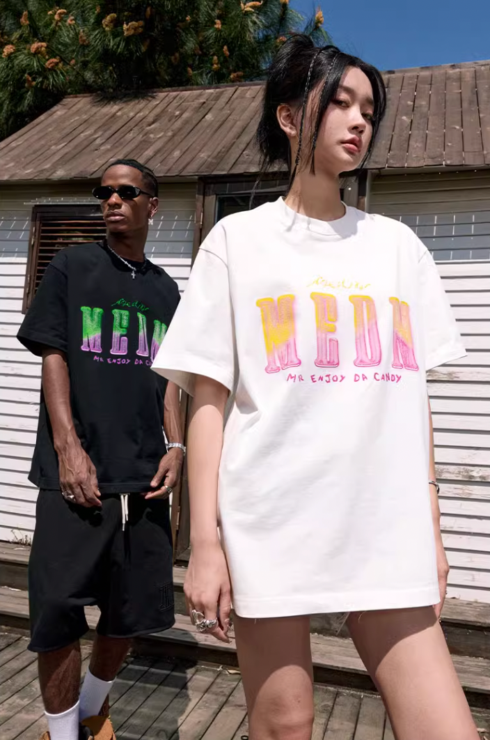 MEDM Sugar Frosted Fudge Gradient Printed Tee