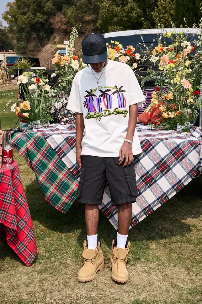 MEDM Coconut Tree Print Tee