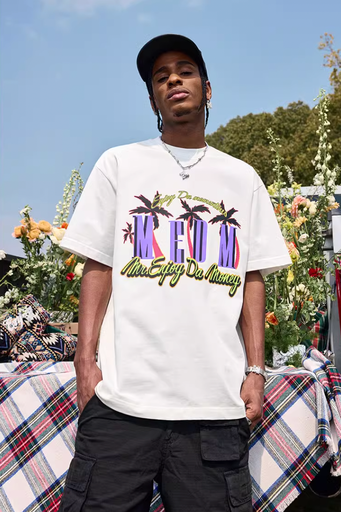 MEDM Coconut Tree Print Tee