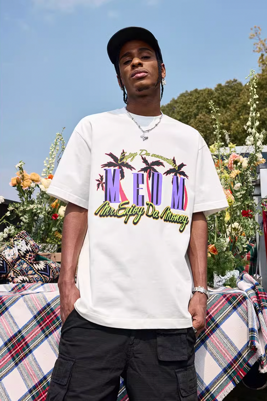 MEDM Coconut Tree Print Tee