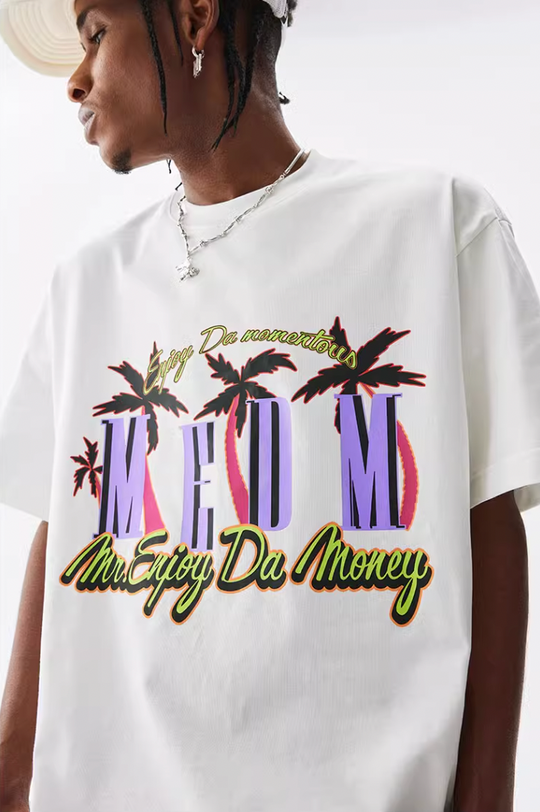 MEDM Coconut Tree Print Tee