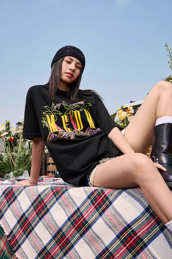 MEDM Coconut Tree Print Tee