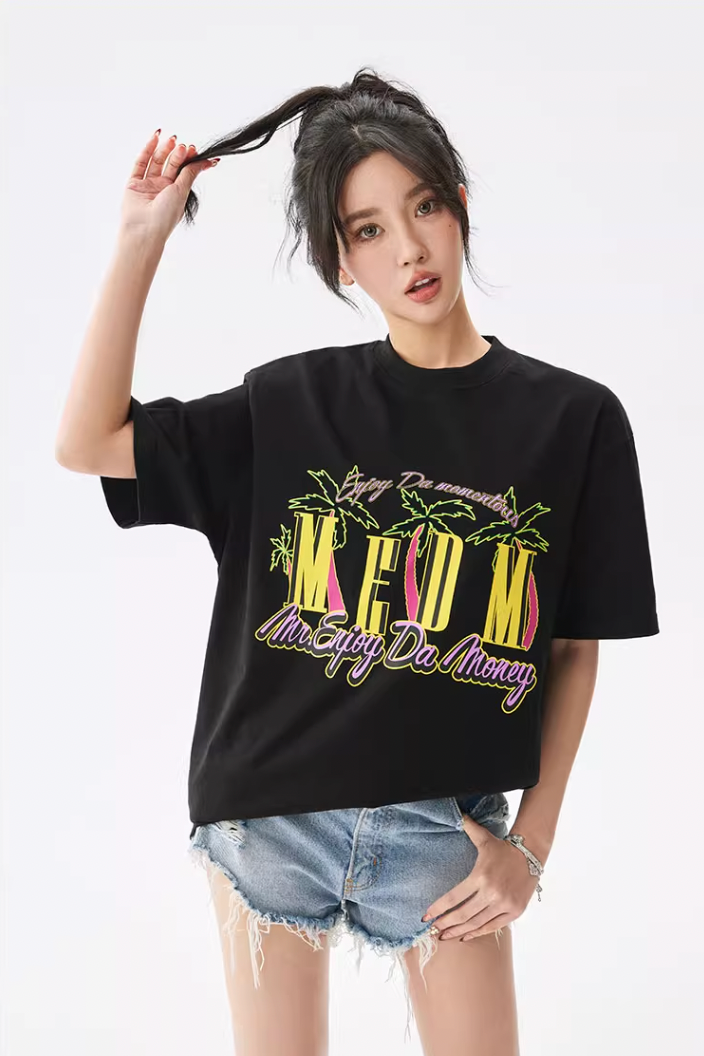 MEDM Coconut Tree Print Tee