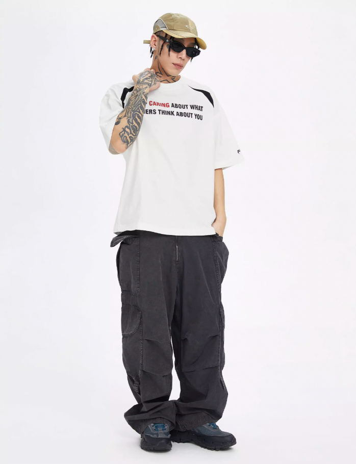 F2CE Basic Slogan Letter Printed Tee