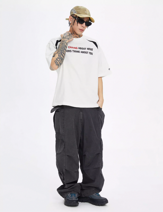 F2CE Basic Slogan Letter Printed Tee