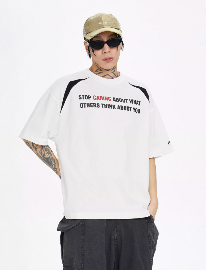 F2CE Basic Slogan Letter Printed Tee