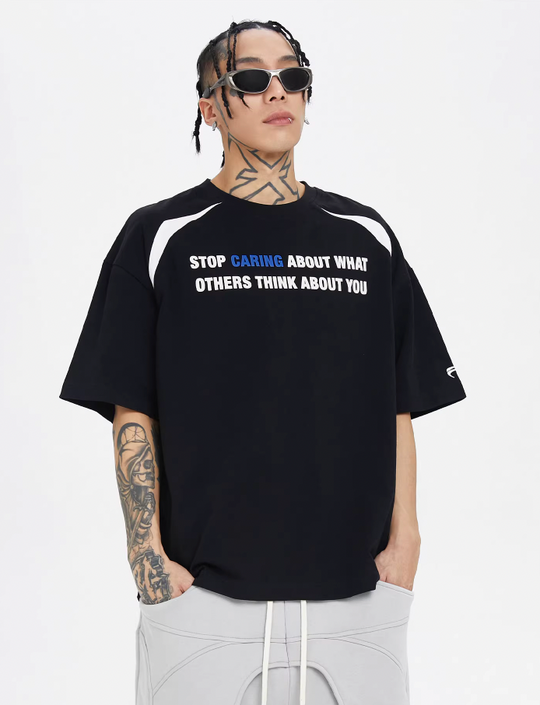 F2CE Basic Slogan Letter Printed Tee