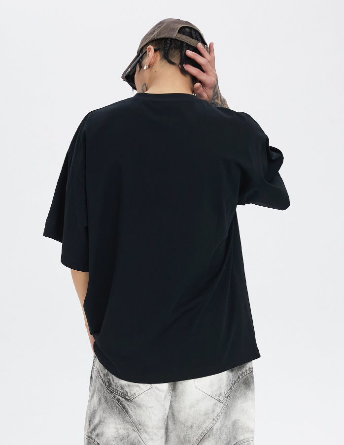 F2CE Basic Slogan Letter Printed Quick Dry Tee