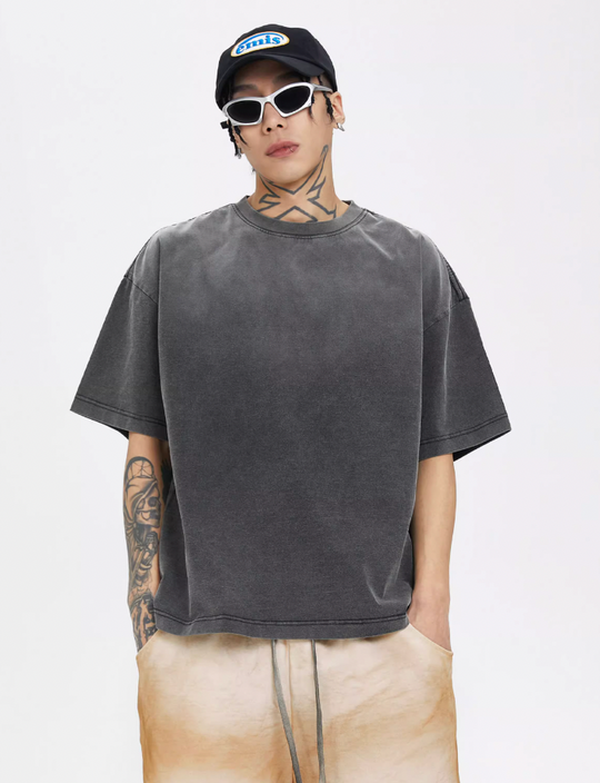 F2CE Washed Gradient Distressed Tee