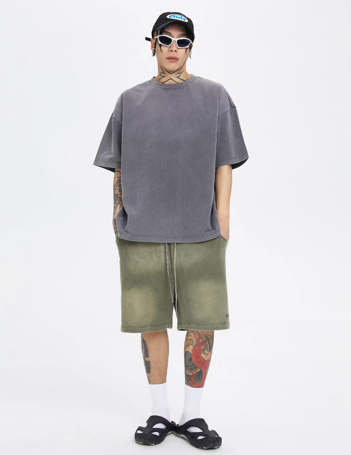 F2CE Washed Gradient Distressed Tee