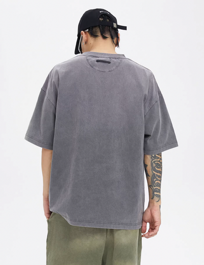F2CE Washed Gradient Distressed Tee