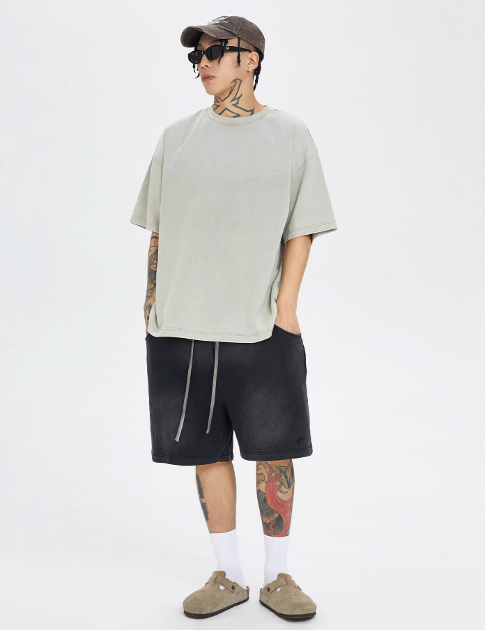 F2CE Washed Gradient Distressed Tee