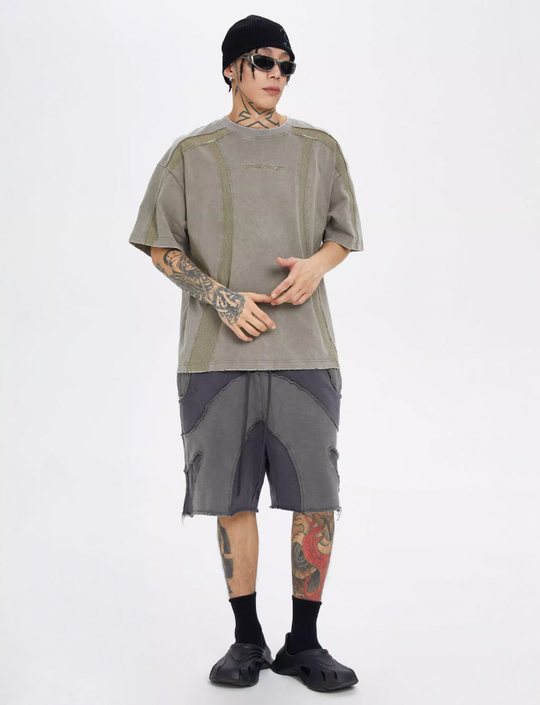 F2CE Function Burlap Destruction Patchwork Tee