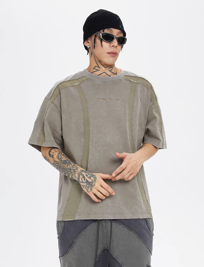 F2CE Function Burlap Destruction Patchwork Tee