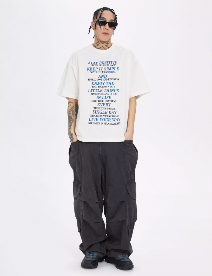 F2CE Large Pockets Workwear Pleated Wide Leg Pants