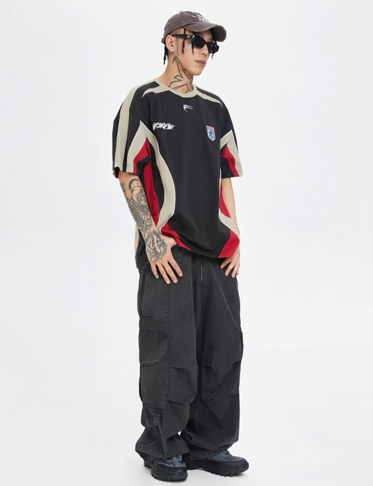 F2CE Large Pockets Workwear Pleated Wide Leg Pants