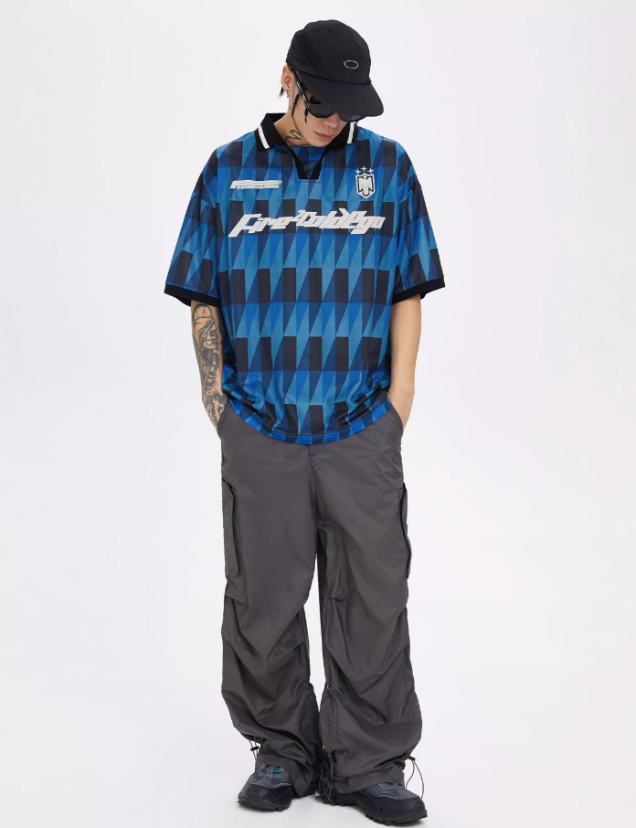 F2CE Pleated Punch Nylon Draped Paratrooper Pants