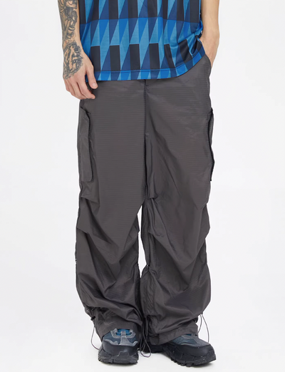 F2CE Pleated Punch Nylon Draped Paratrooper Pants