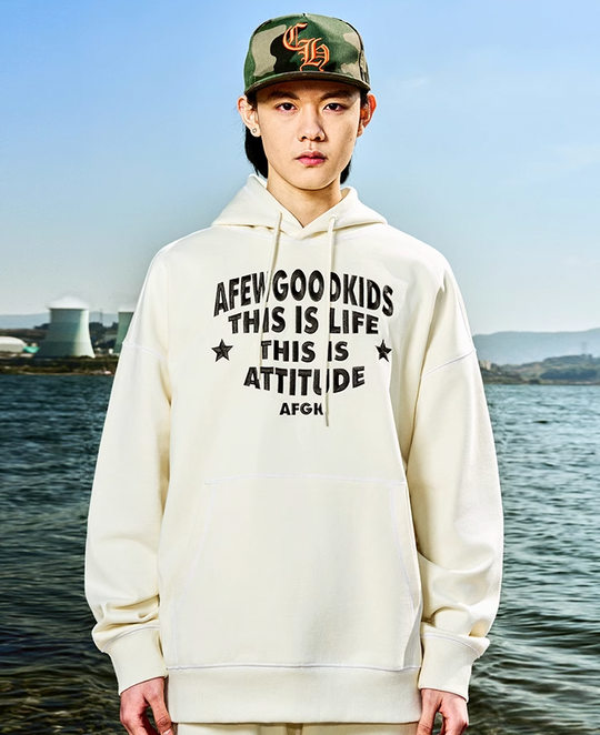 AFGK Stitch Line Embroidery Hoodie