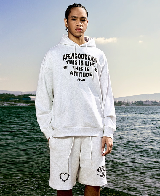 AFGK Stitch Line Embroidery Hoodie