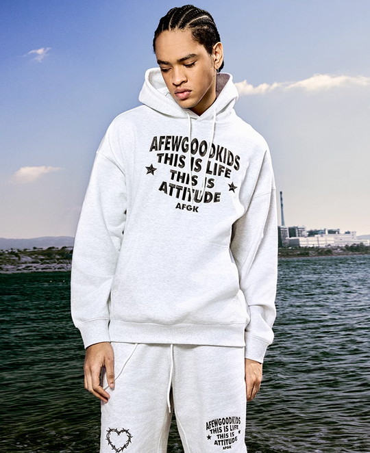 AFGK Stitch Line Embroidery Hoodie