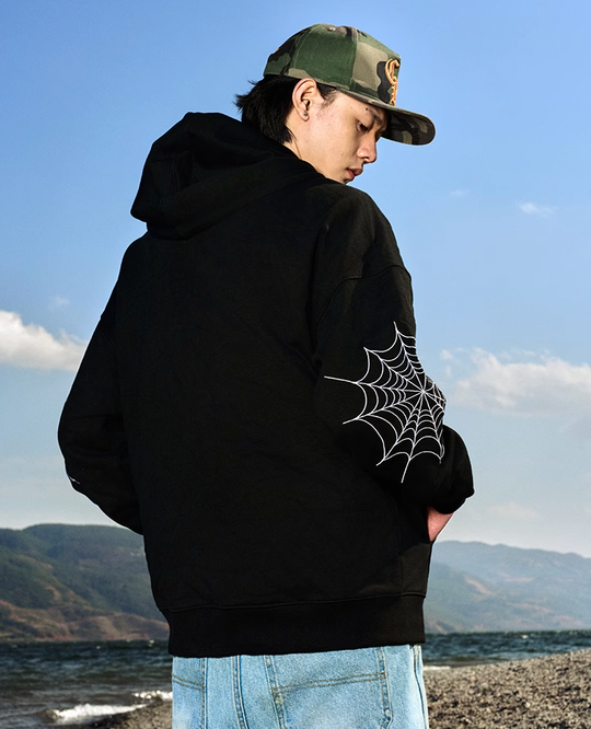 AFGK Spider Web Zipper Hoodie