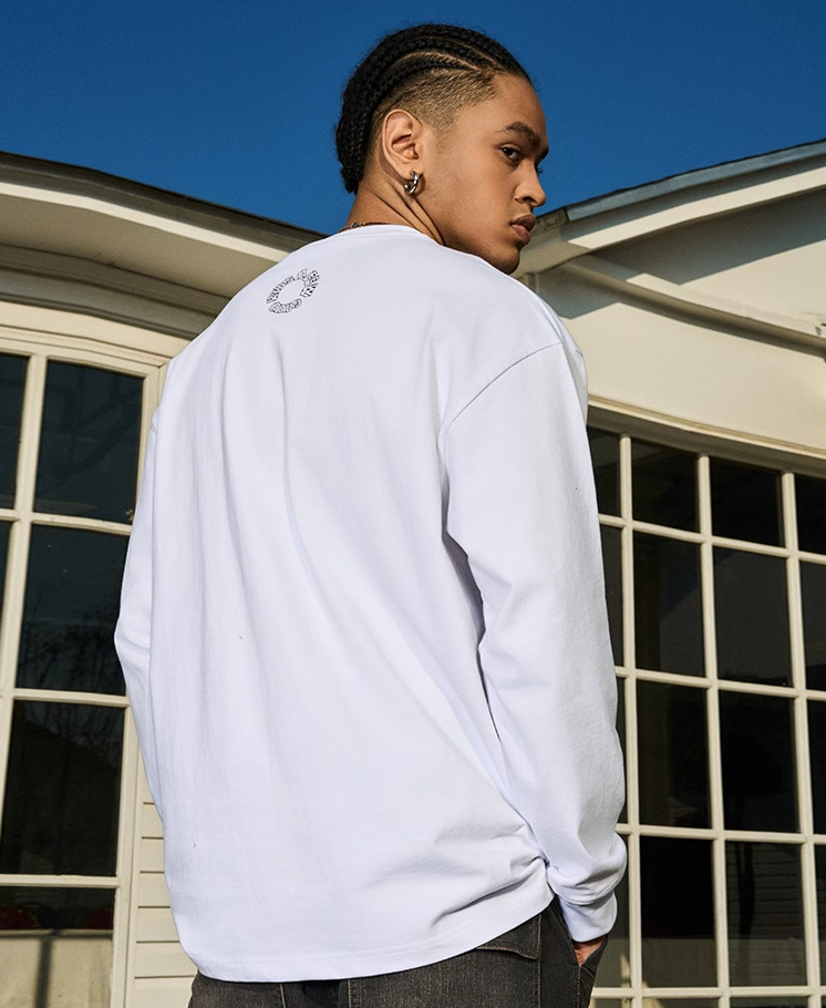 AFGK Prancing Black Horse Long Sleeve Tee