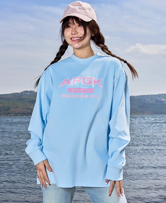 AFGK Letters Basic Long Sleeved Tee