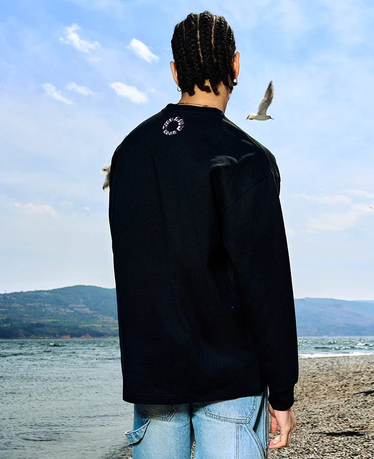 AFGK Letters Basic Long Sleeved Tee