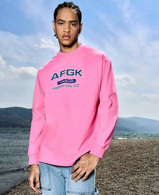 AFGK Letters Basic Long Sleeved Tee