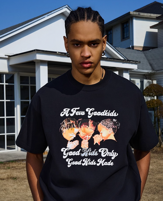 AFGK Three Kids Prayer Logo Tee