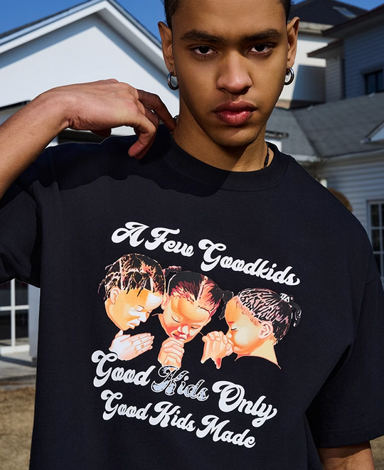 AFGK Three Kids Prayer Logo Tee