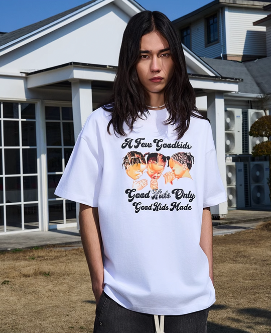 AFGK Three Kids Prayer Logo Tee