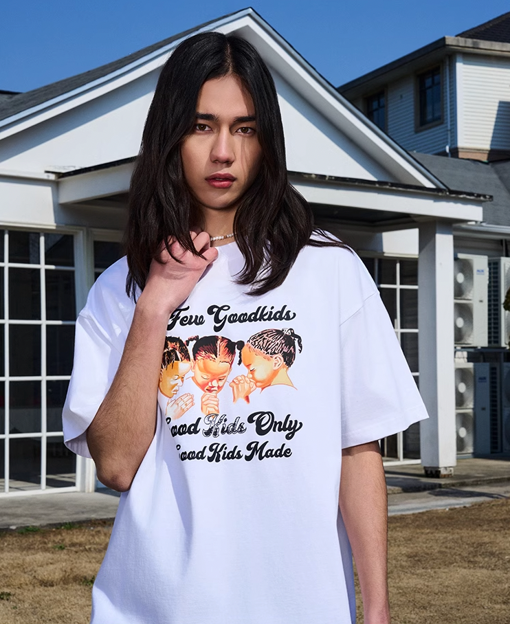 AFGK Three Kids Prayer Logo Tee