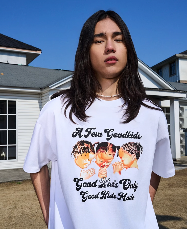 AFGK Three Kids Prayer Logo Tee