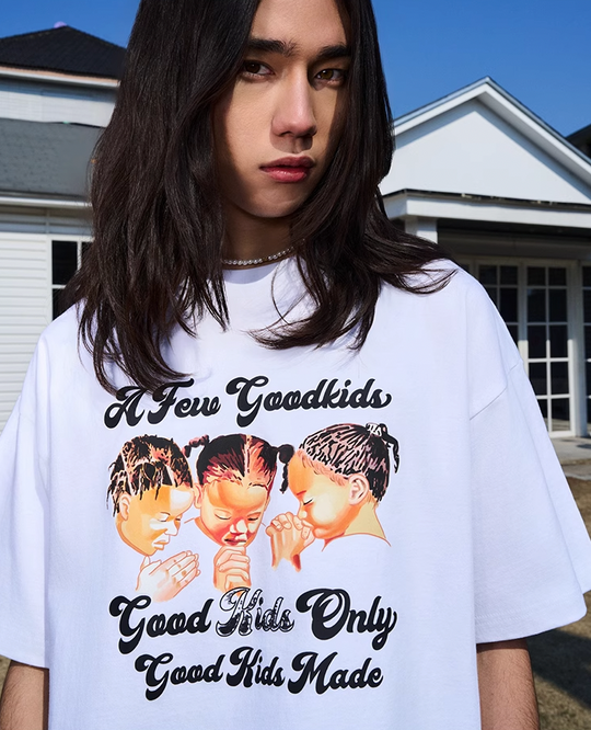 AFGK Three Kids Prayer Logo Tee