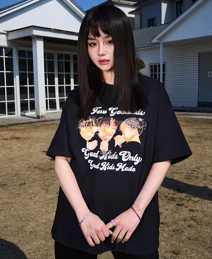 AFGK Three Kids Prayer Logo Tee