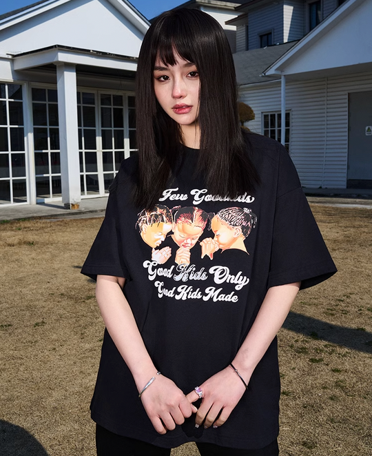 AFGK Three Kids Prayer Logo Tee