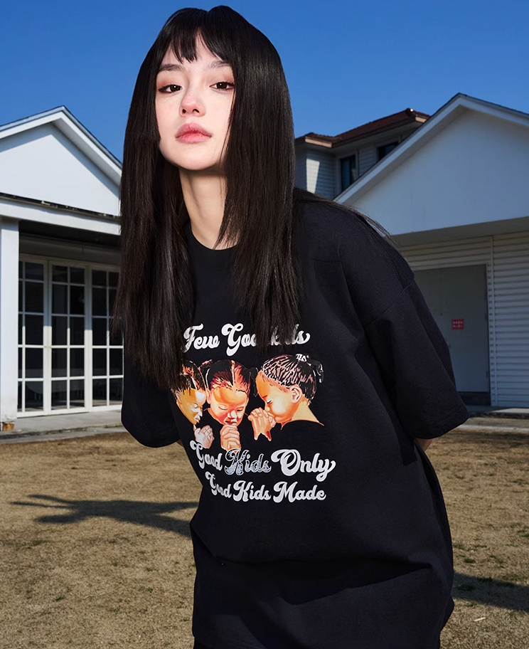 AFGK Three Kids Prayer Logo Tee