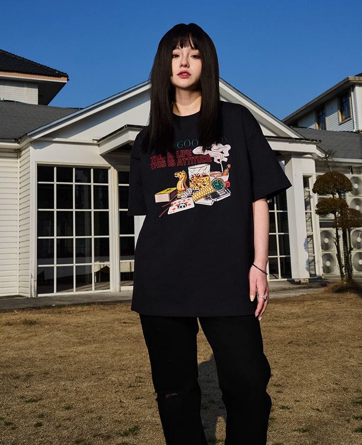 AFGK Cigarette Vintage Party Graphic Tee
