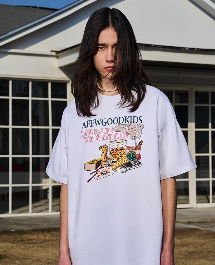 AFGK Cigarette Vintage Party Graphic Tee