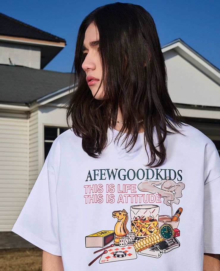 AFGK Cigarette Vintage Party Graphic Tee